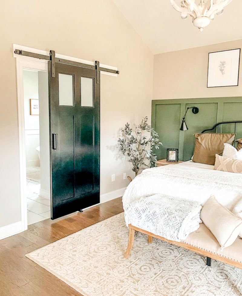 2 Panel Craftsman Barn Door Rustica